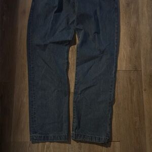 Vintage GAP Baggy Straight-Leg Jeans – Dark Wash (34x32)